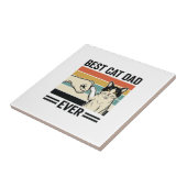 Best Cat Dad Ever Retro Cat Fist Bump Shirt_1 タイル (側面)