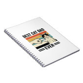 Best Cat Dad Ever Retro Cat Fist Bump Shirt_1 ノートブック (右側)