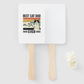 Best Cat Dad Ever Retro Cat Fist Bump Shirt_1 ハンドファン (正面&裏面)