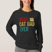 Best Cat Dad Ever Tシャツ (正面)