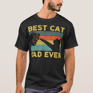 Best Cat Dad Ever Tee Funny Cat Daddy Father's Day Tシャツ