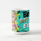 Best Cat Dad Ever – Urban Whisker King Mug モーフィングマグカップ (中央)