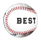 Best Cat Dad Photo Personalized Baseball 野球ボール (正面左)