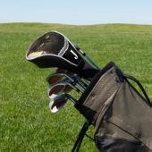 Best cat dad photo template custom black driver ゴルフヘッドカバー (インサイチュ)