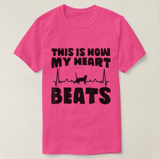Best Cat Dad This Is How My Heart Beats Kitty Chri Tシャツ (デザイン正面)