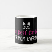 Best Cat Ever Cute Minimalist Typography Gift コーヒーマグカップ (中央)