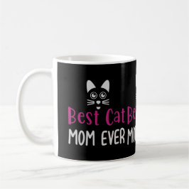 Best Cat Ever Cute Minimalist Typography Gift コーヒーマグカップ