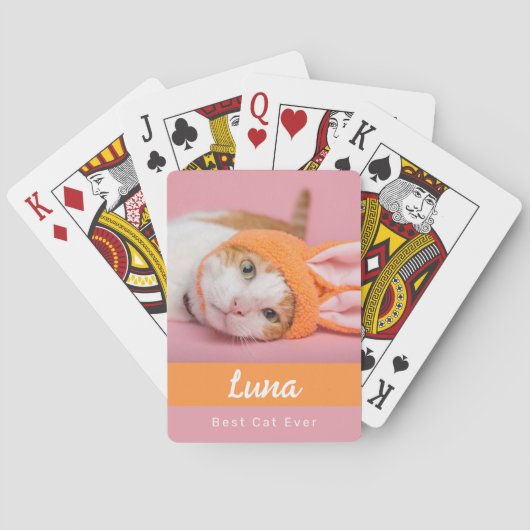 Best Cat Ever Personalized Poker Cards トランプ (裏面)