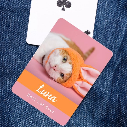 Best Cat Ever Personalized Poker Cards トランプ