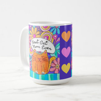 Best Cat Mom Ever Cat Lover Gift Mug コーヒーマグカップ