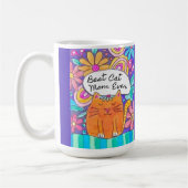 Best Cat Mom Ever Cat Lover Gift Mug コーヒーマグカップ (左)
