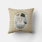 Best Cat Mom Ever Custom Funny Cute 2 Pet Photos クッション (裏面)