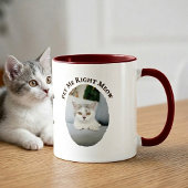 Best Cat Mom Ever Custom Funny Cute 2 Pet Photos  マグカップ