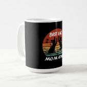 Best Cat Mom Ever Mother Day Gift Funny  コーヒーマグカップ (正面左)