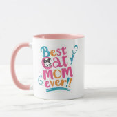 Best Cat Mom Ever Mug マグカップ (左)