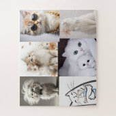 Best Cat Mom Pet Photo – Personalized ジグソーパズル (縦)