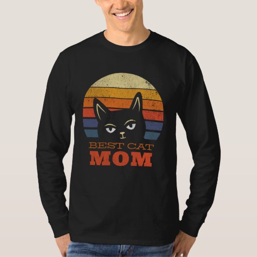 Best Cat Mom Present for Mothers Day  Cute Cat  Mo Tシャツ (正面)