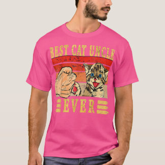 Best Cat Uncle Ever Cats Uncle Birthday Uncle Cat Tシャツ