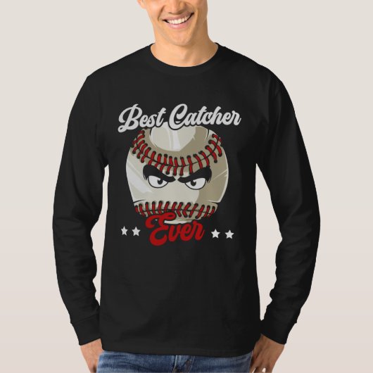 Best Catcher Ever Baseball Player Baseball Coach Tシャツ (正面)