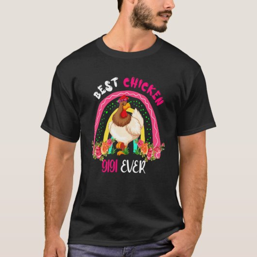 Best Chicken Gigi Ever Cute Chicken Bow Tie Mother Tシャツ (正面)