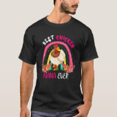 Best Chicken Nana Ever Cute Chicken Bow Tie Mother Tシャツ (正面)
