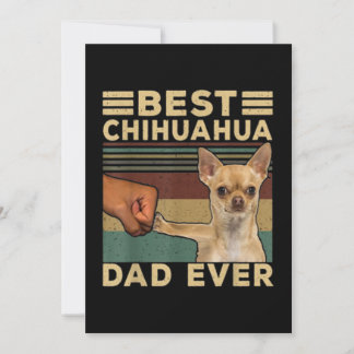 Best Chihuahua Dad Ever サンキューカード