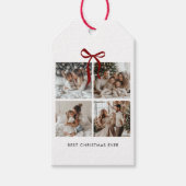 Best Christmas Ever Family Photo Collage GifT ギフトタグ (正面)