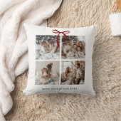 Best Christmas Ever Photo Collage | Family Gift クッション (ブランケット)