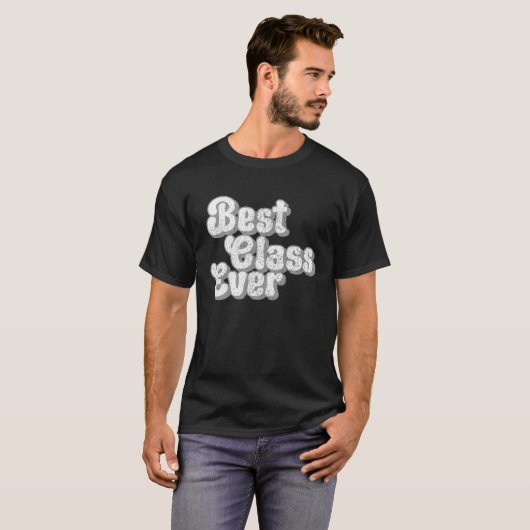 Best Class Ever Vintage Teacher Tシャツ (正面フル)
