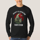 Best Cluckin' Dad Ever Chicken Lover Men Boys Fath Tシャツ (正面)