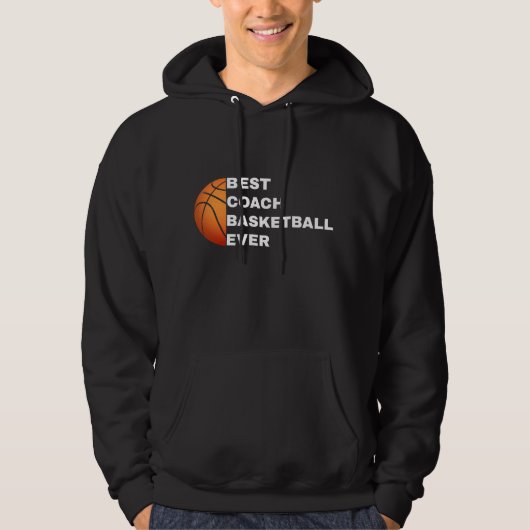 Best Coach Basketball Ever パーカ (正面)
