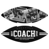 “Best Coach Ever” 4-Photo Team Collage アメリカンフットボール (パネル)