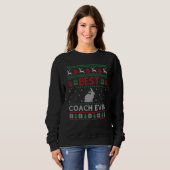 Best Coach Ever  Group Matching Coach Christmas Pa スウェットシャツ (正面フル)