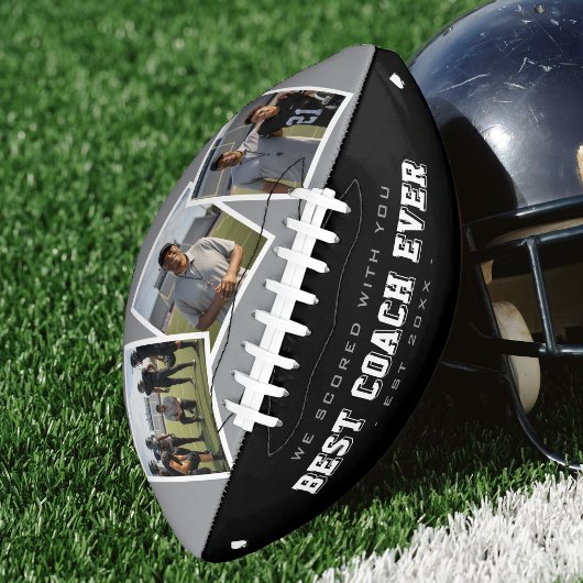 Best Coach Ever Photo Grey & Black アメリカンフットボール