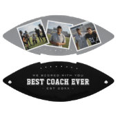 Best Coach Ever Photo Grey & Black アメリカンフットボール (パネル)