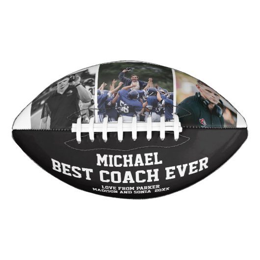 Best Coach Ever Sports Modern Cool Unique Team アメリカンフットボール (正面)