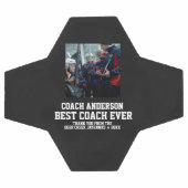 Best Coach Ever Sports Modern Thank You Unique サッカーボール (フラット)