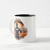 Best Coach Tasse - Geschenk für Turntrainerin ツートーンマグカップ (正面左)