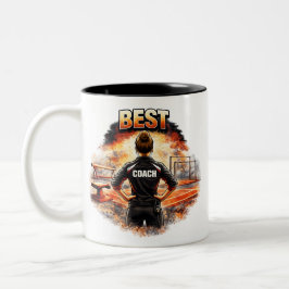 Best Coach Tasse - Geschenk für Turntrainerin ツートーンマグカップ