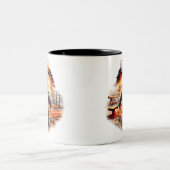 Best Coach Tasse - Geschenk für Turntrainerin ツートーンマグカップ (中央)