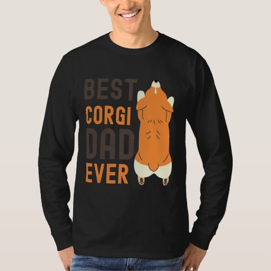 Best Corgi Dad Ever 1169 Tシャツ (正面)