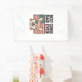 Best Corgi Dad Ever Patriotic Vintage Dog Shirt_1 横断幕 (インサイチュ)
