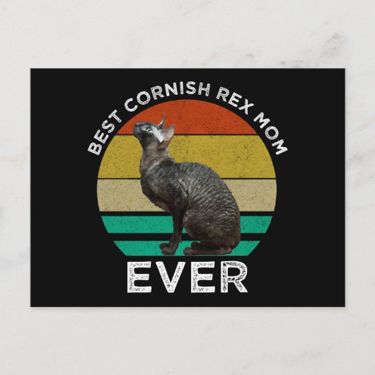 Best Cornish Rex Mom Ever ポストカード (正面)