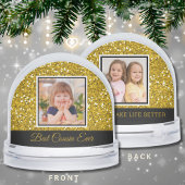 Best Cousin Ever 2 Photo Keepsake Gold Glitter