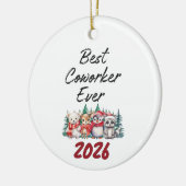 Best Coworker Ever  セラミックオーナメント (左)