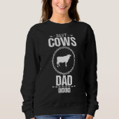 Best Cows Dad Ever Classic 1 スウェットシャツ (正面)