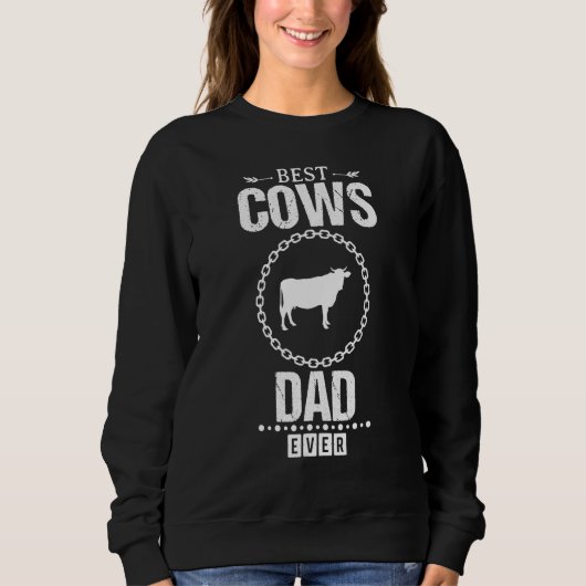 Best Cows Dad Ever Classic 1 スウェットシャツ (正面)