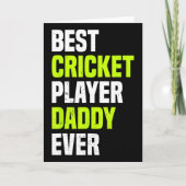 Best Cricket Player Daddy Ever - Cricketing Daddy  カード (正面)