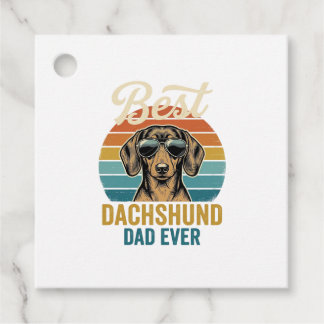 Best Dachshund Dad Ever Vintage Dog Shirt Design_1 フェイバータグ