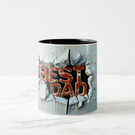 Best dad ツートーンマグカップ